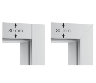 Opaski 8 cm łączenie 45° lub 90°