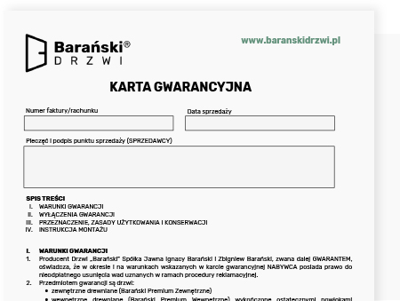 Karta gwarancyjna